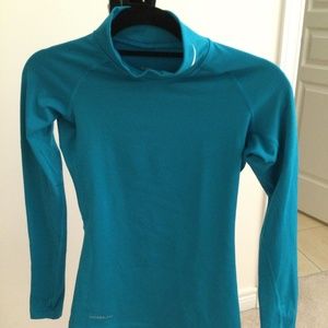 Nike, Teal-colored, therma-fit, dri-fit, longsleeve shirt